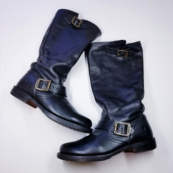 🌸Frye | Classic Leather Knee Length‎ Boots size 7 - Picture 1 of 12